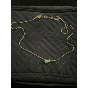 Kendra Scott Jade Gold Pendant‎ Necklace in Aqua Opal Fashion Jewelry